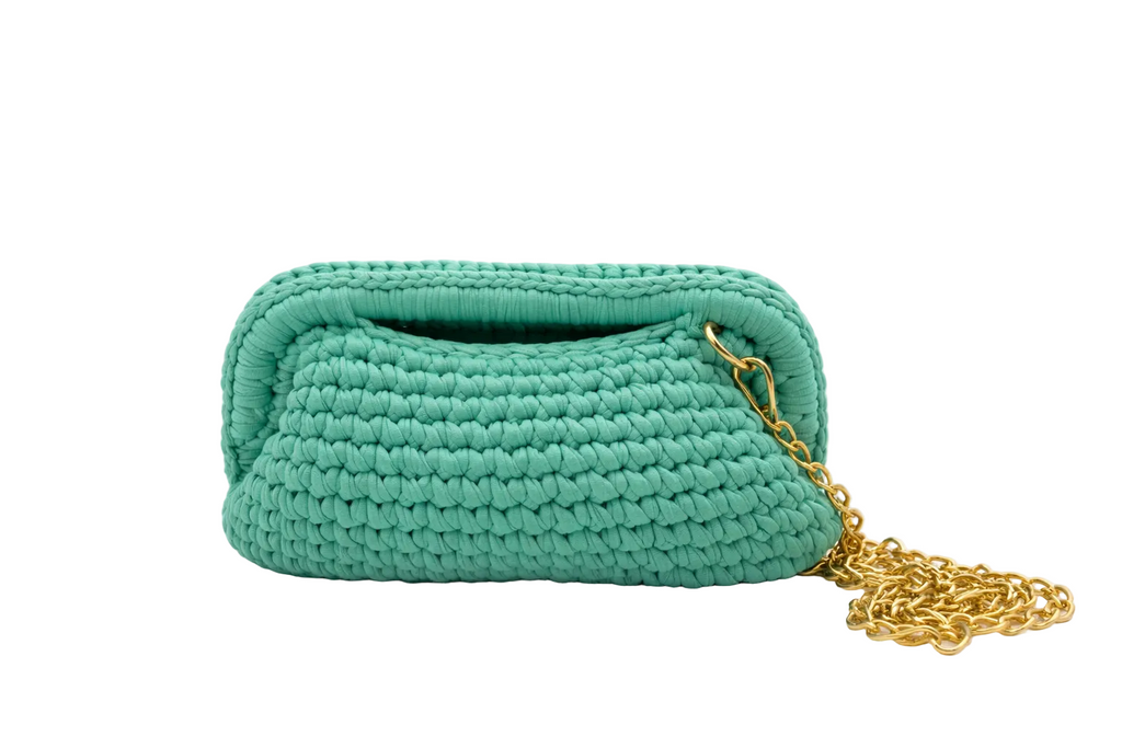 Mint Knit Mini Bag