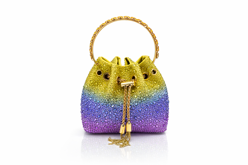 Aurora Crystal Bucket Bag
