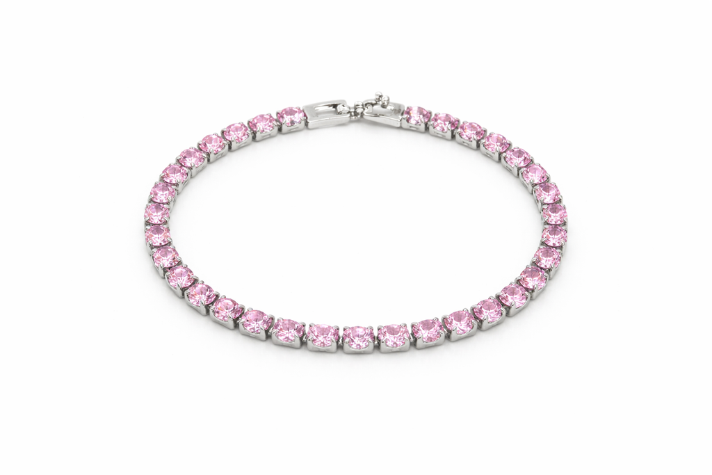 Pink Tennis Bracelet