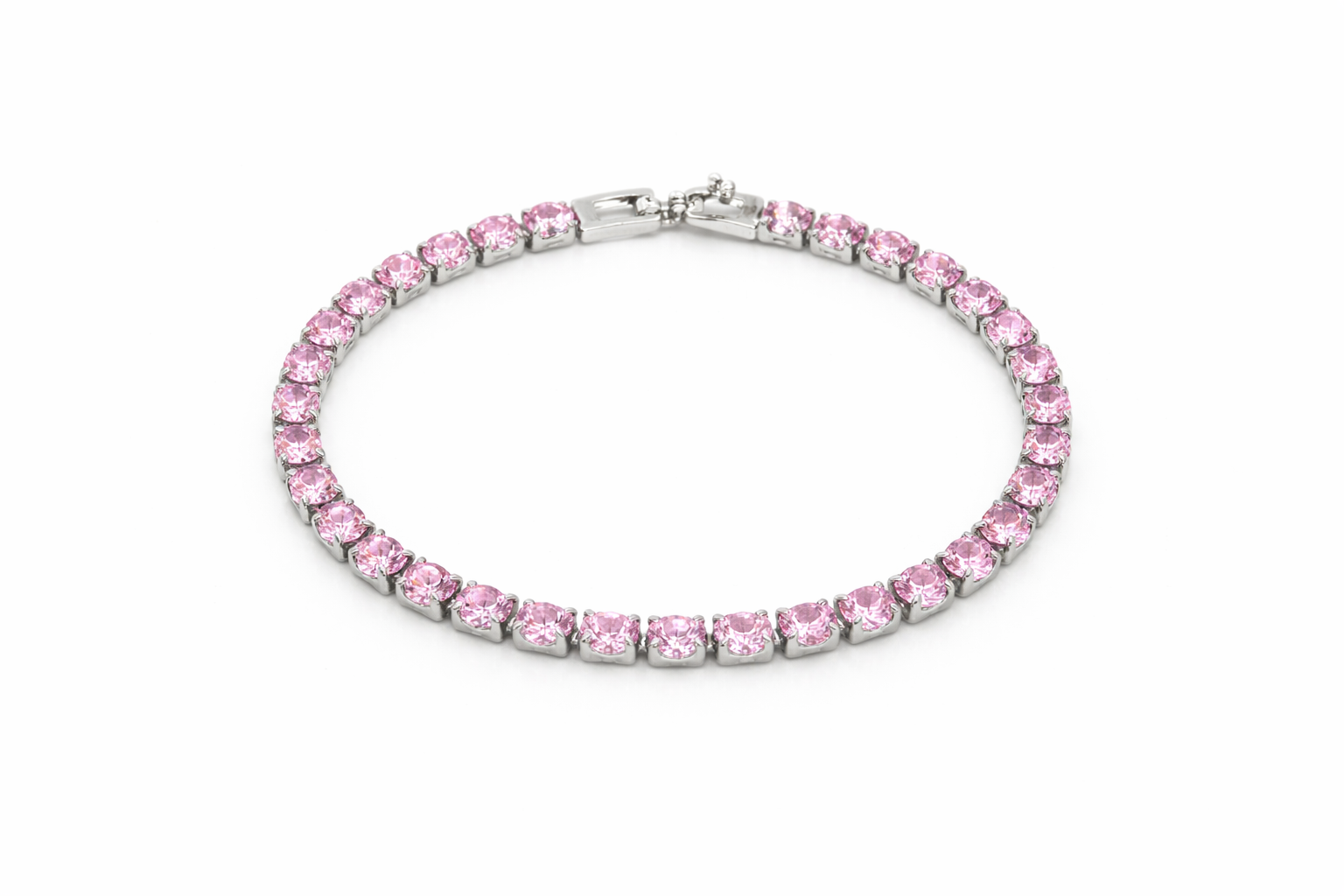 Pink Tennis Bracelet