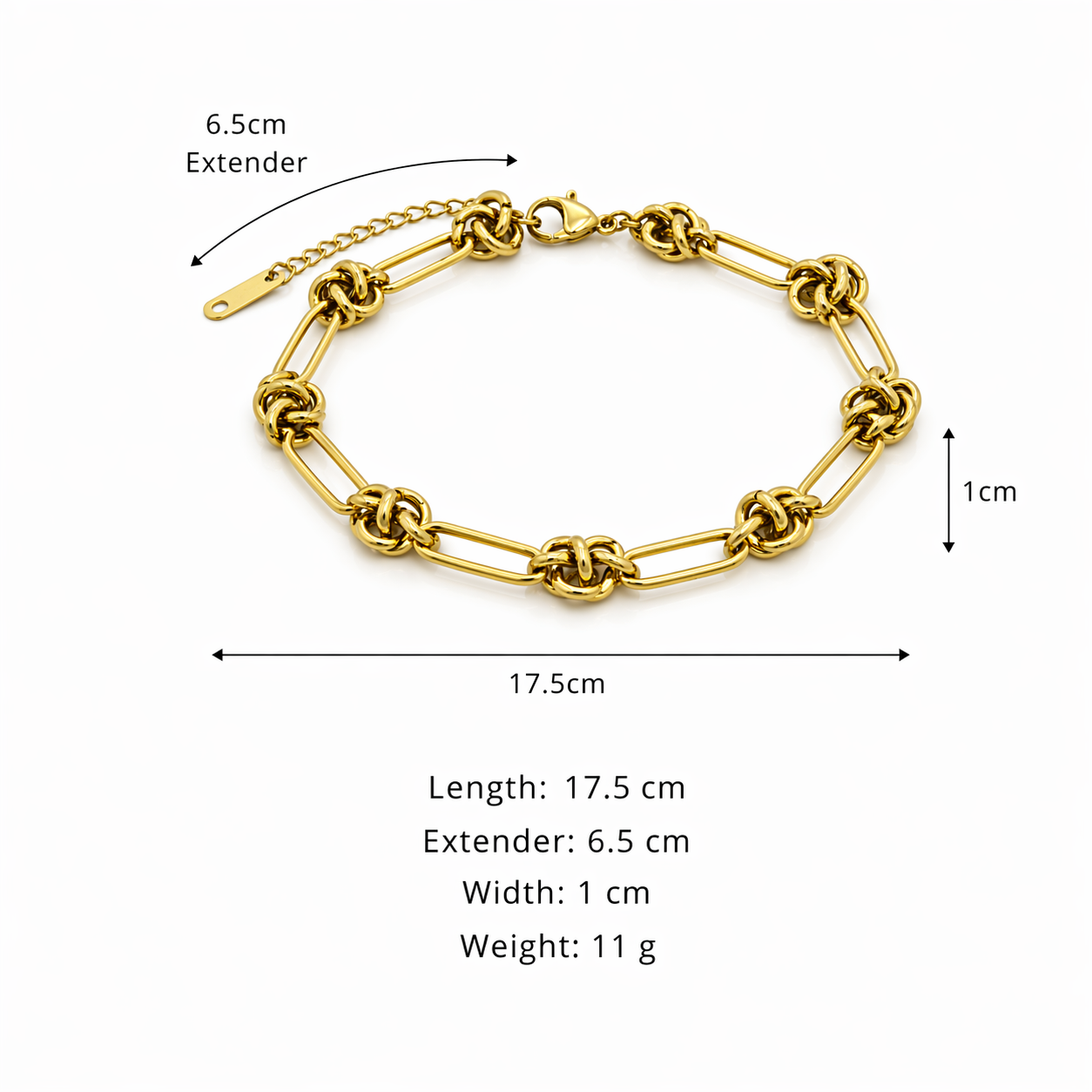 Knot Link Statement Bracelet