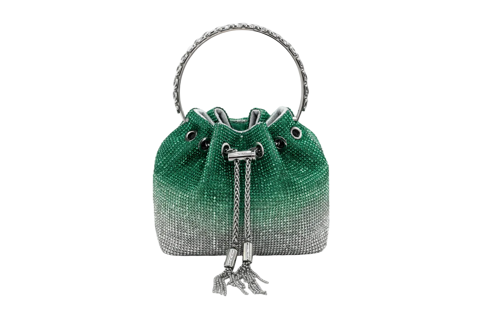 Emerald Glow Bucket Bag