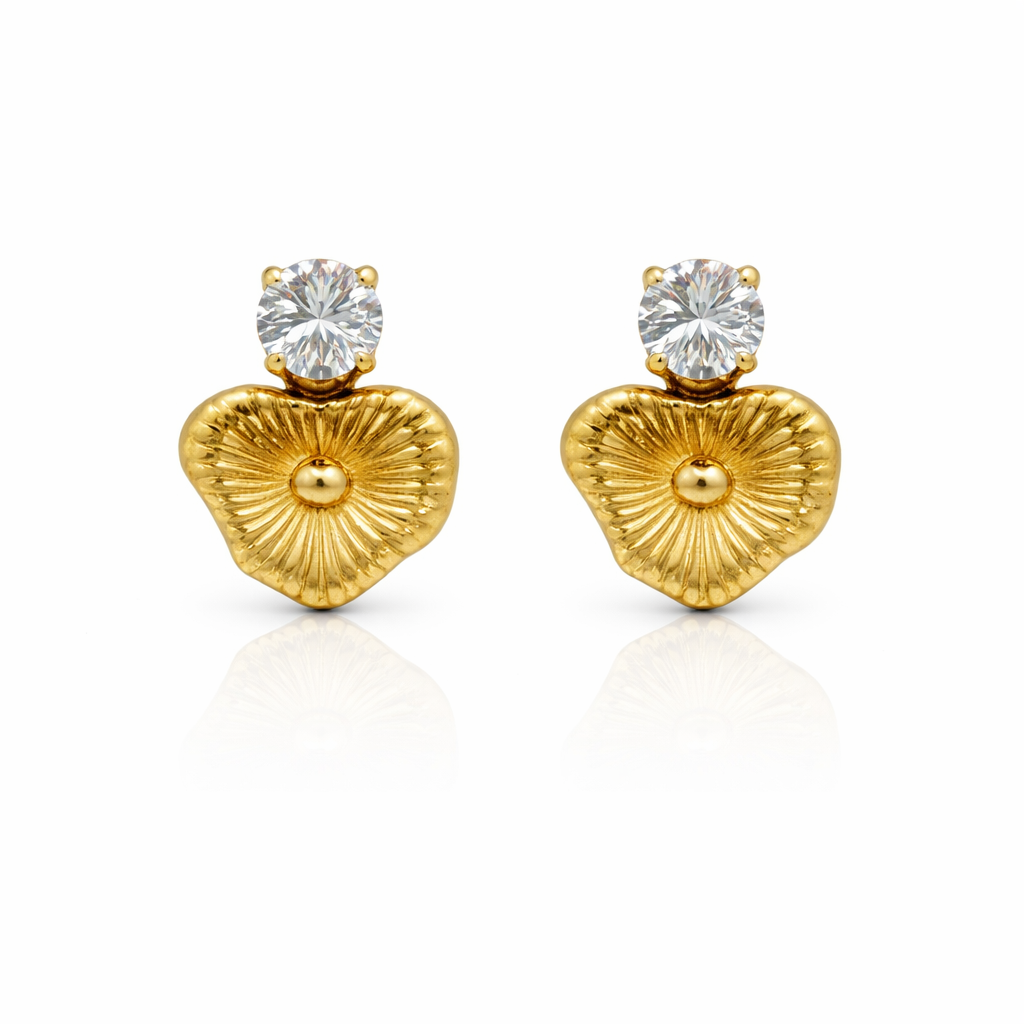 Vintage Crystal Stud Earrings