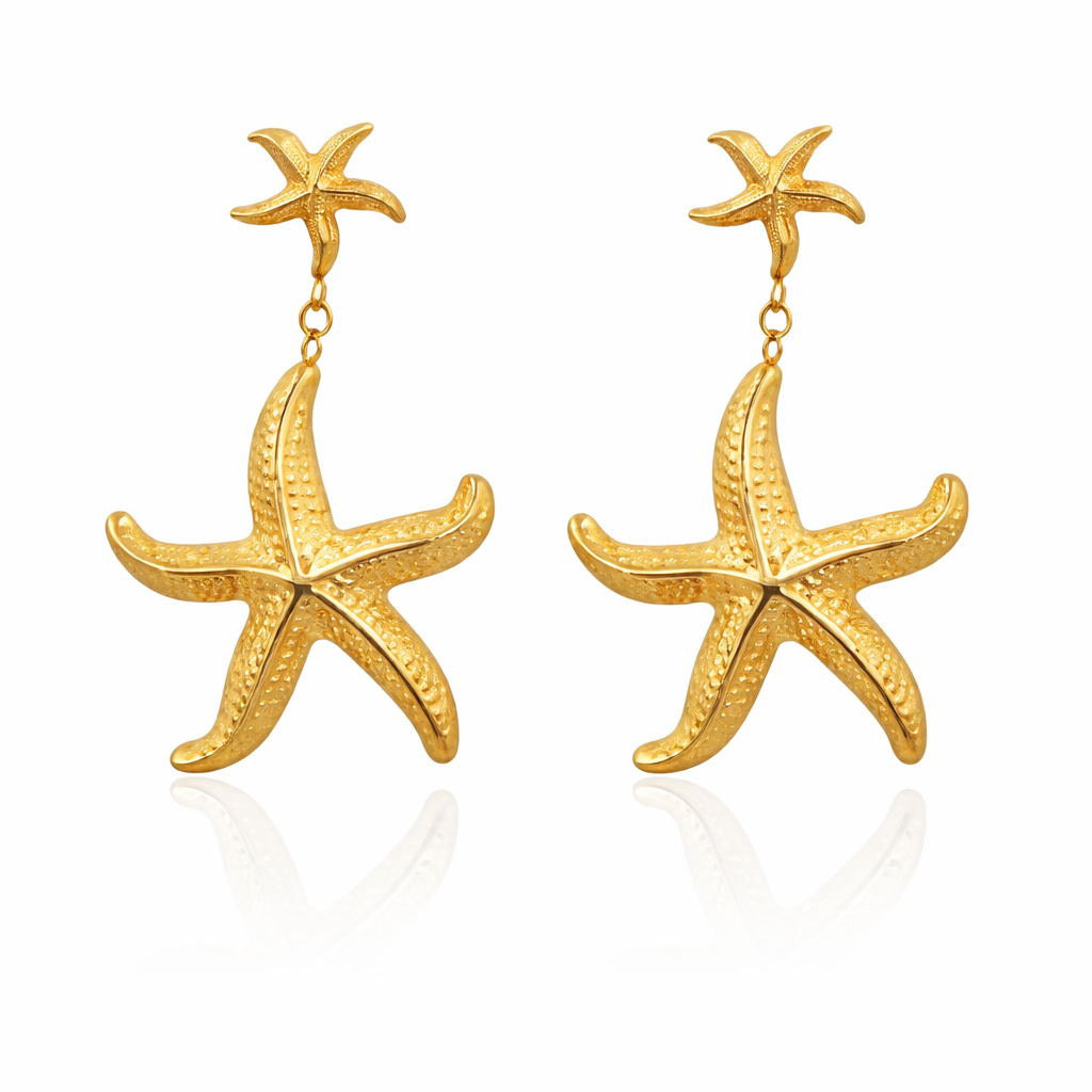 Starfish Drop Earrings