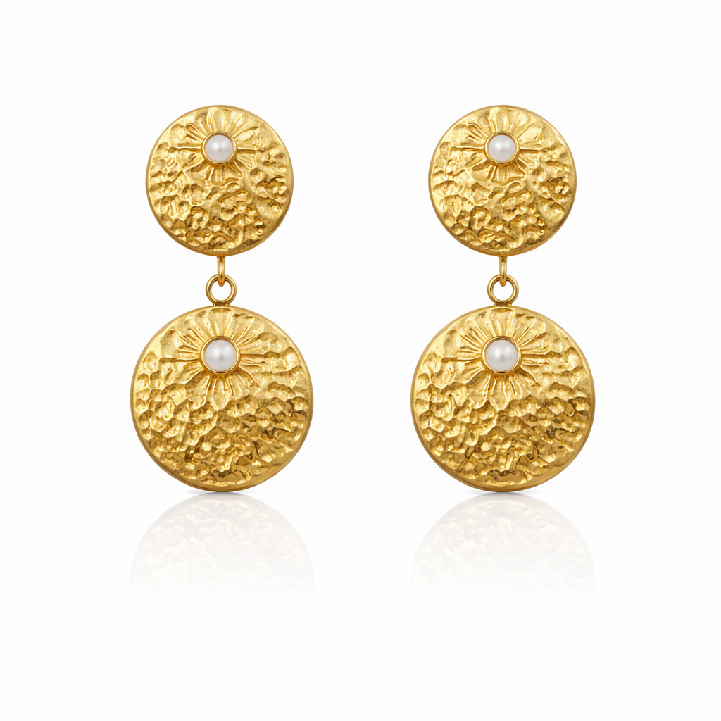 Sun & Bloom Drop Earrings