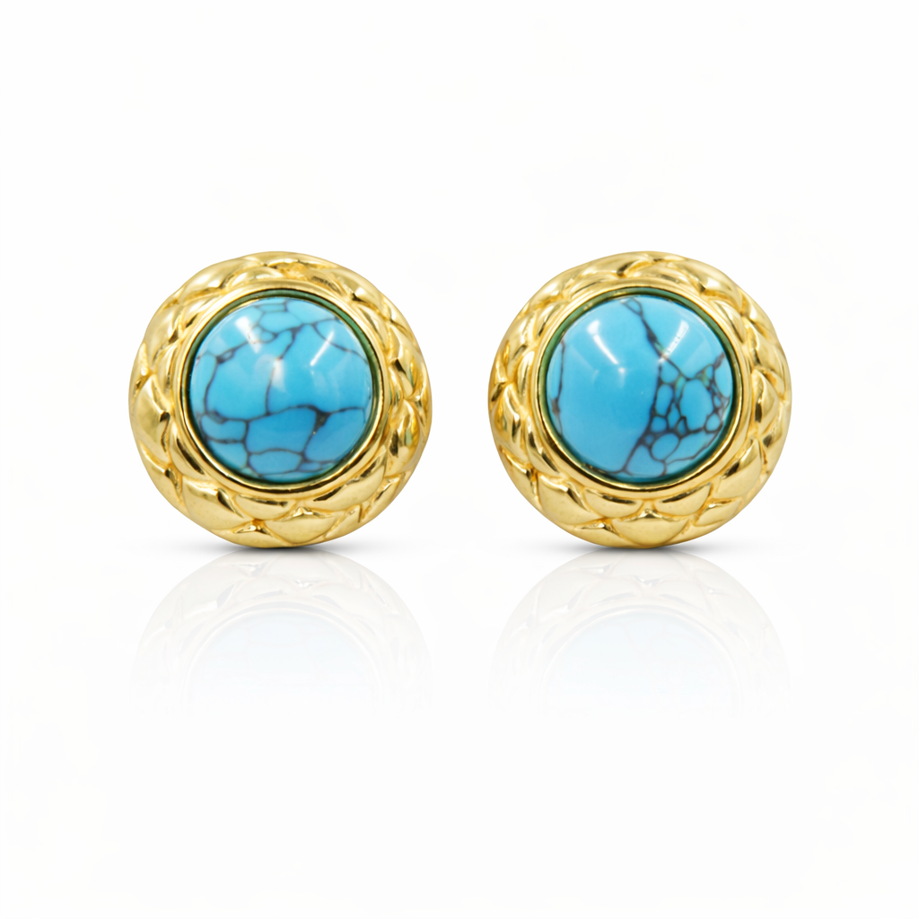 Turquoise Royale Stud Earrings
