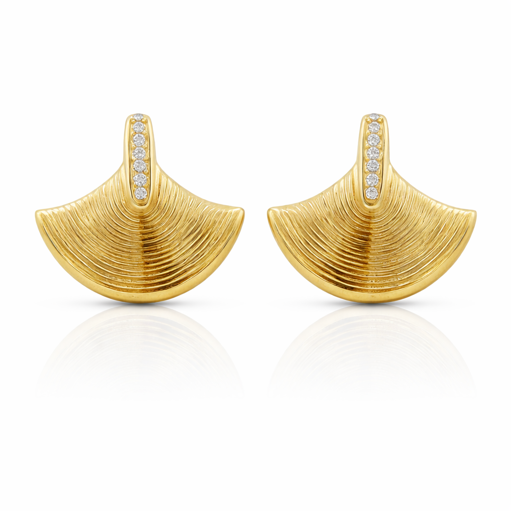 Soleil Arc Stud Earrings