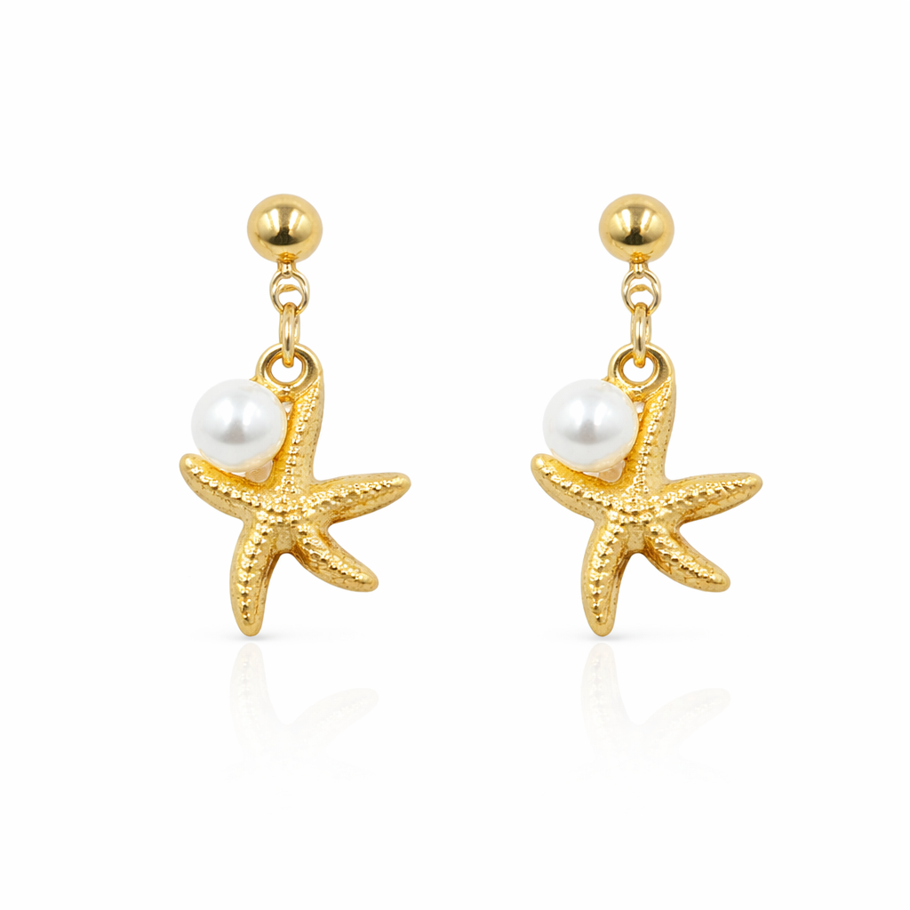 Golden Tide Drop Earrings