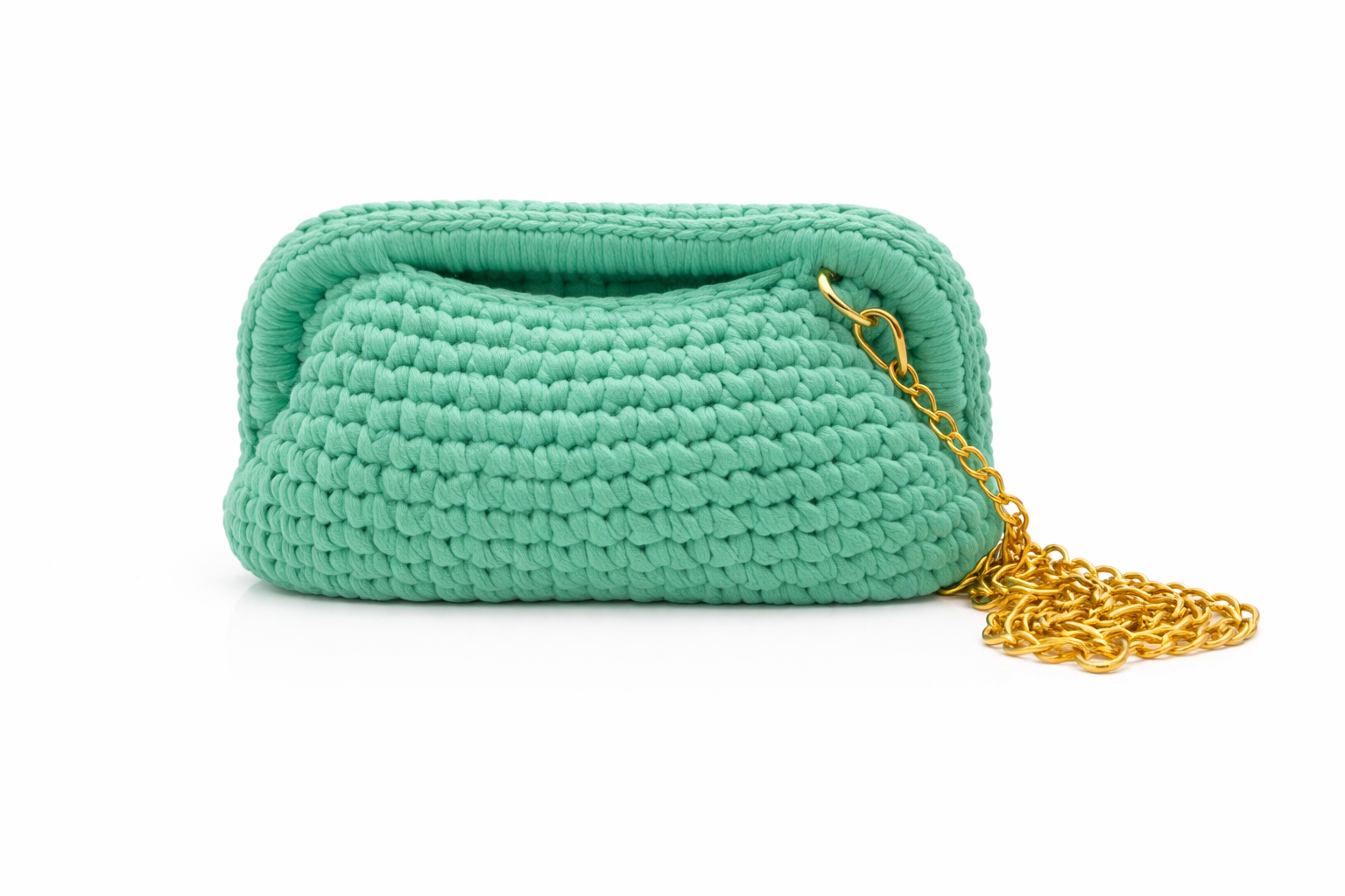 Mint Knit Mini Bag