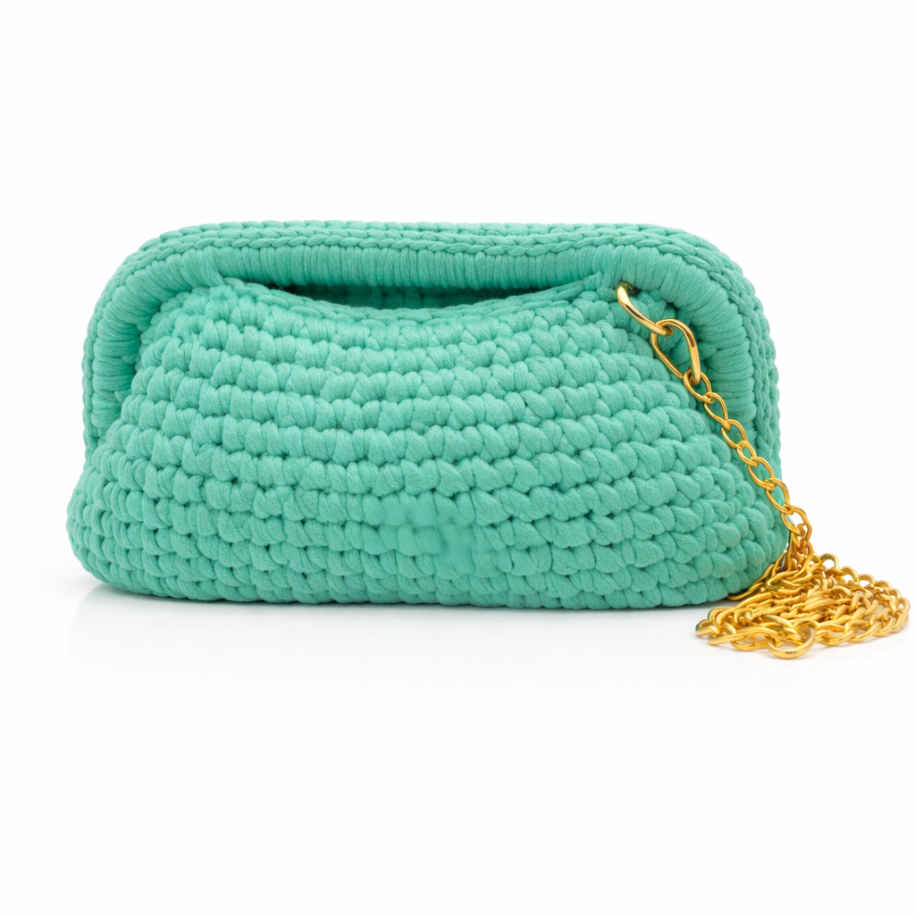 Mint Knit Mini Bag