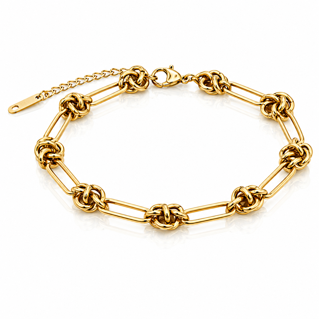 Knot Link Statement Bracelet