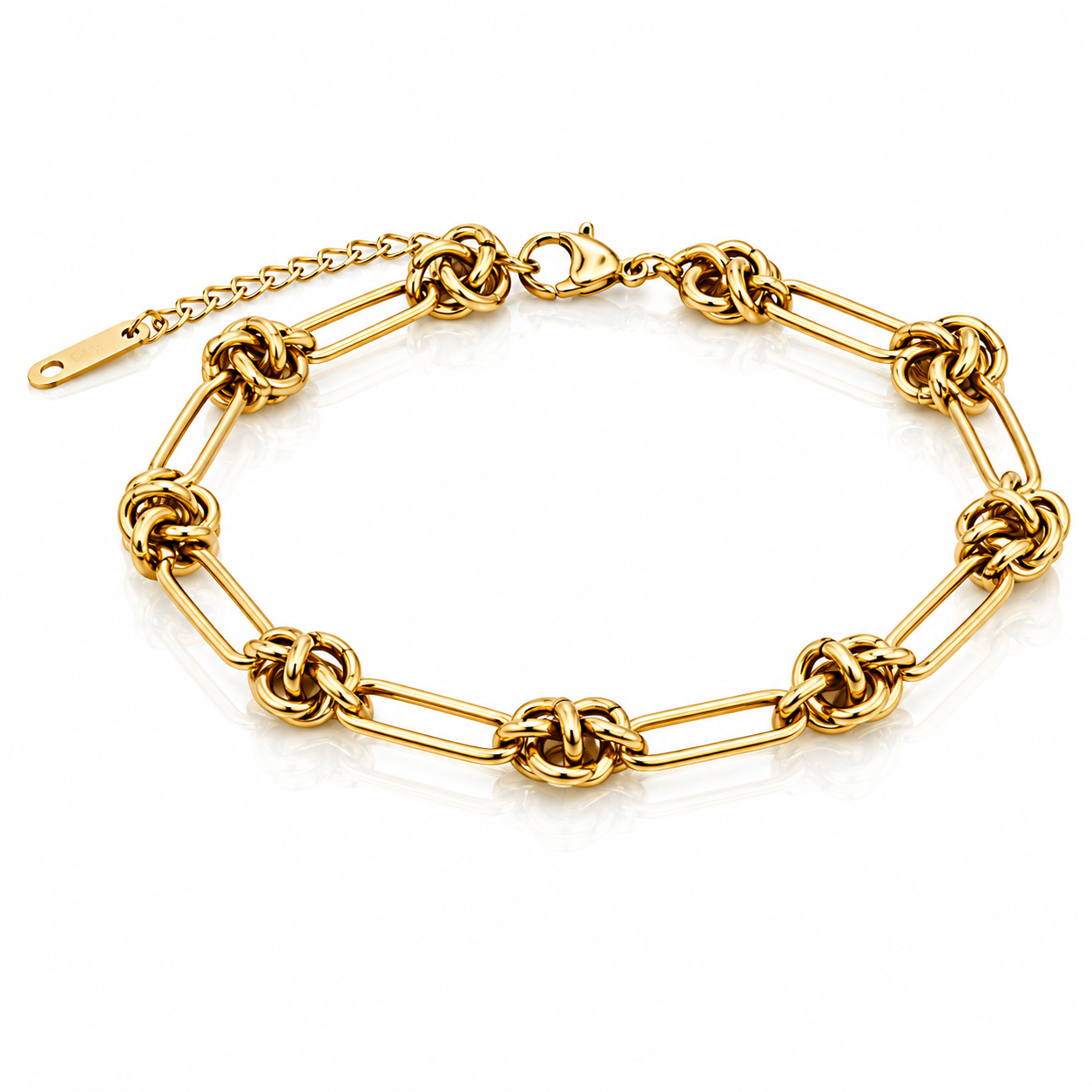Knot Link Statement Bracelet