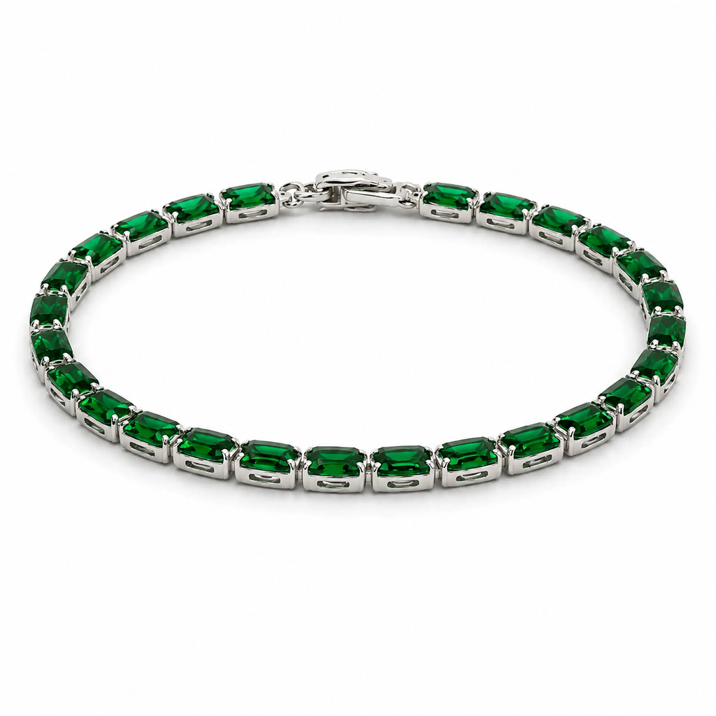 Emerald Edge Tennis Bracelet