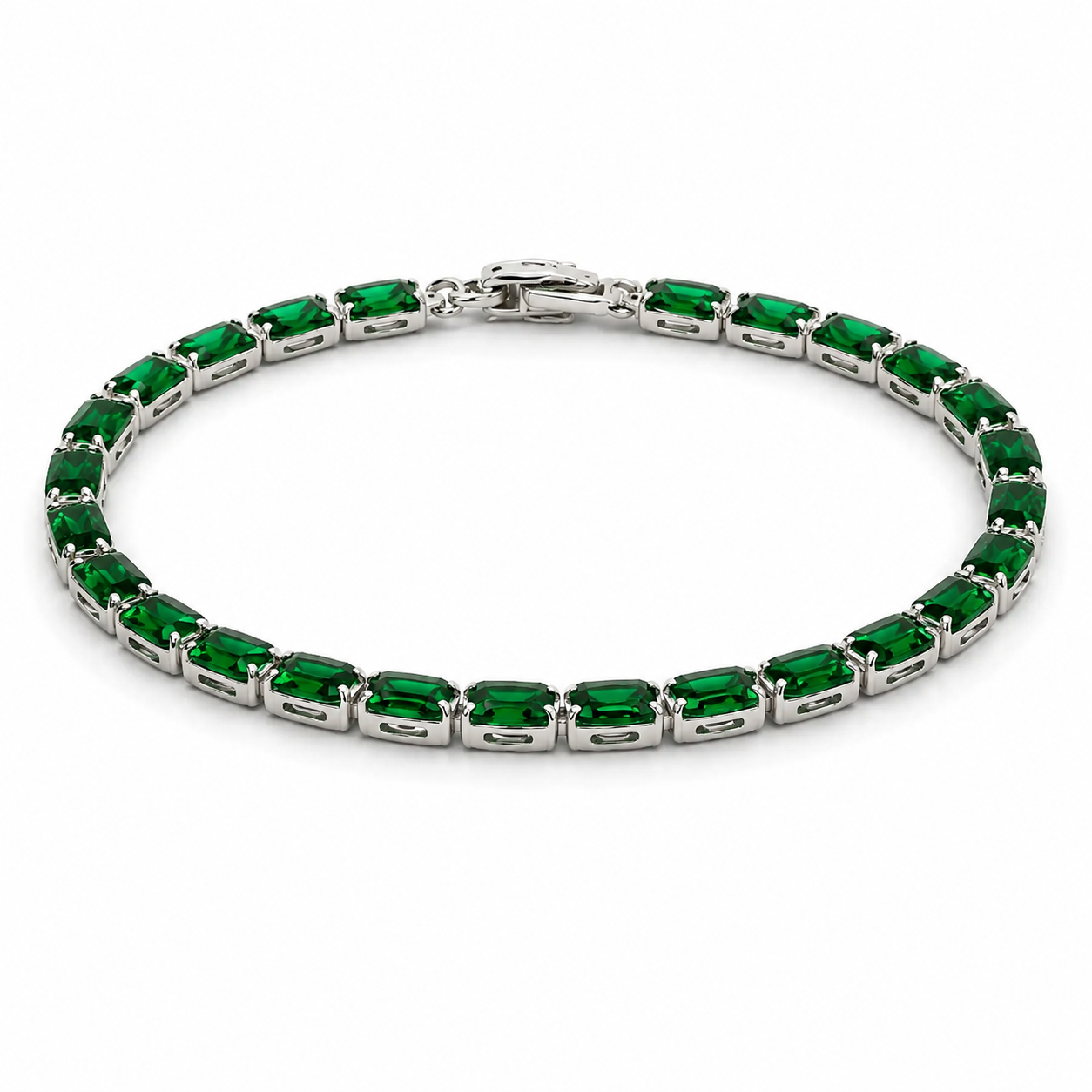 Emerald Edge Tennis Bracelet