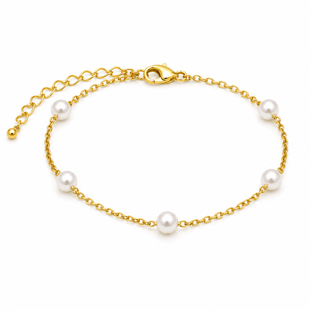 Elegant Pearl Chain Bracelet