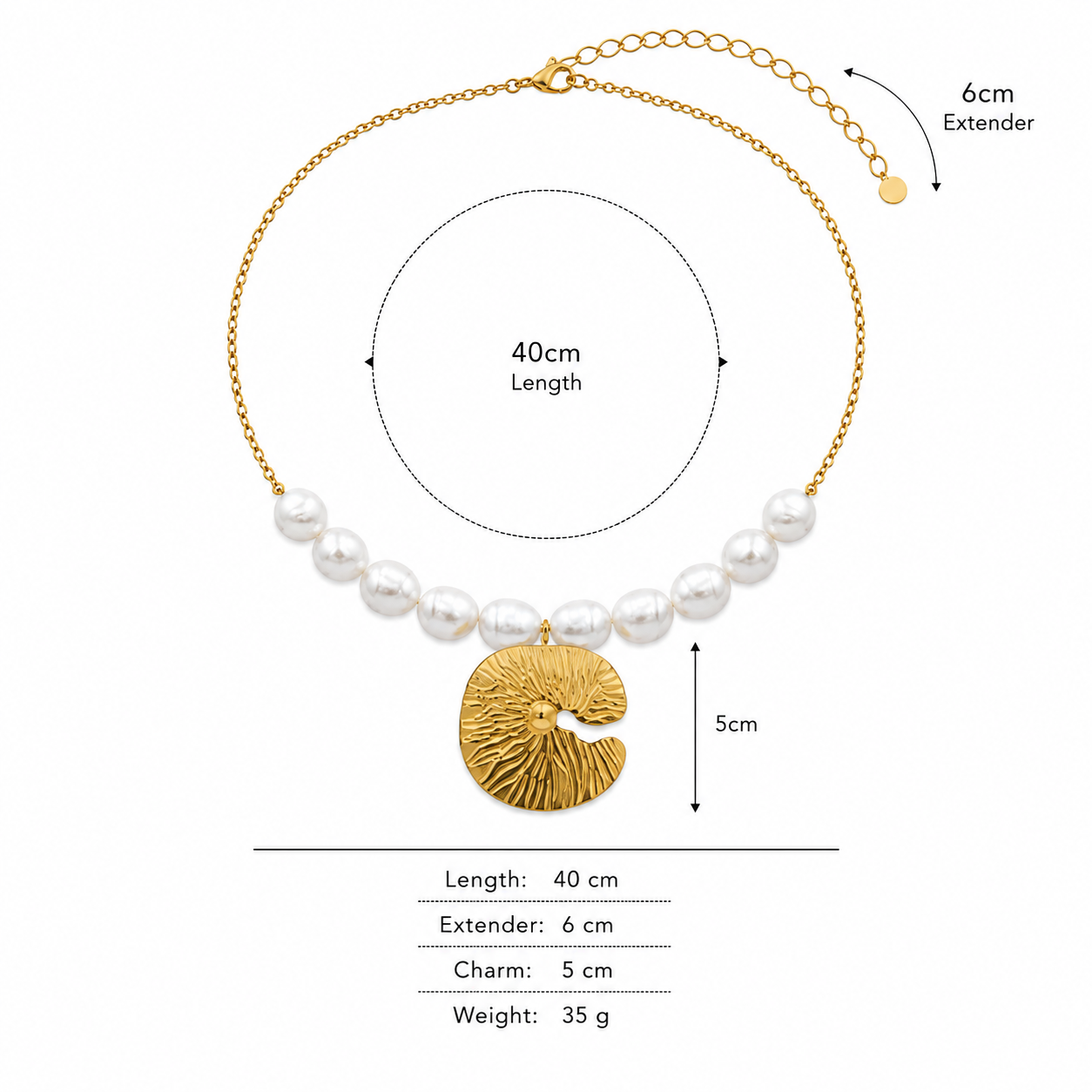 Nautilus Pearl Necklace