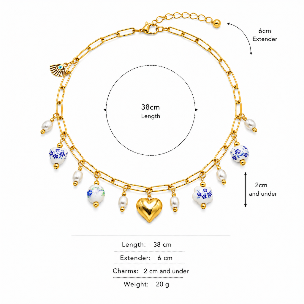 Amore Charm Statement Necklace
