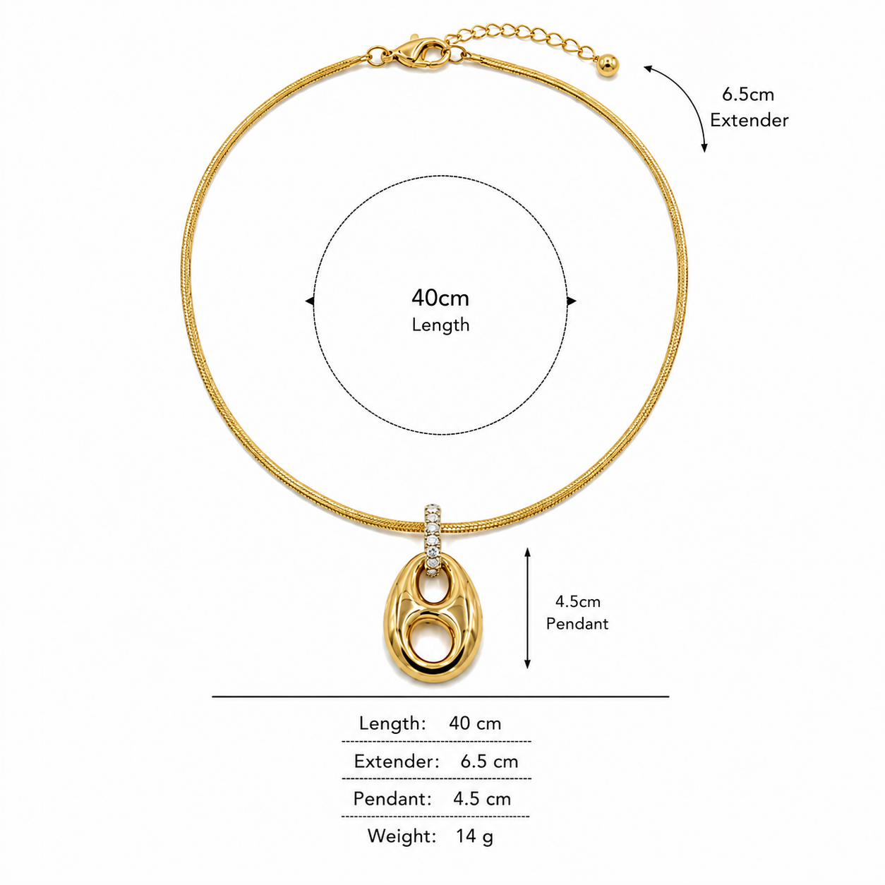 Sculptural Pendant Necklace