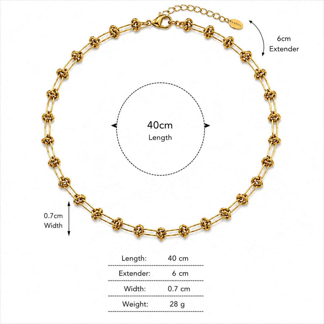 Knot Link Necklace