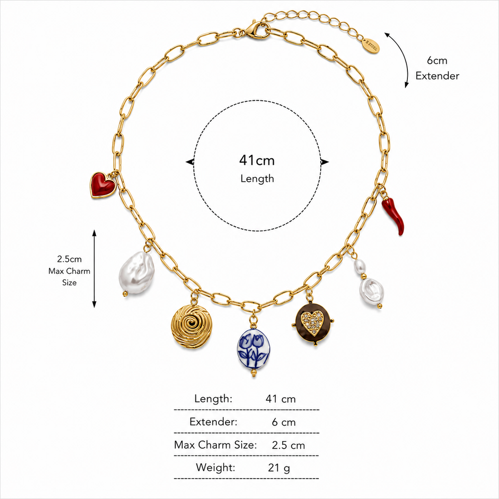 Charm Medallion Necklace