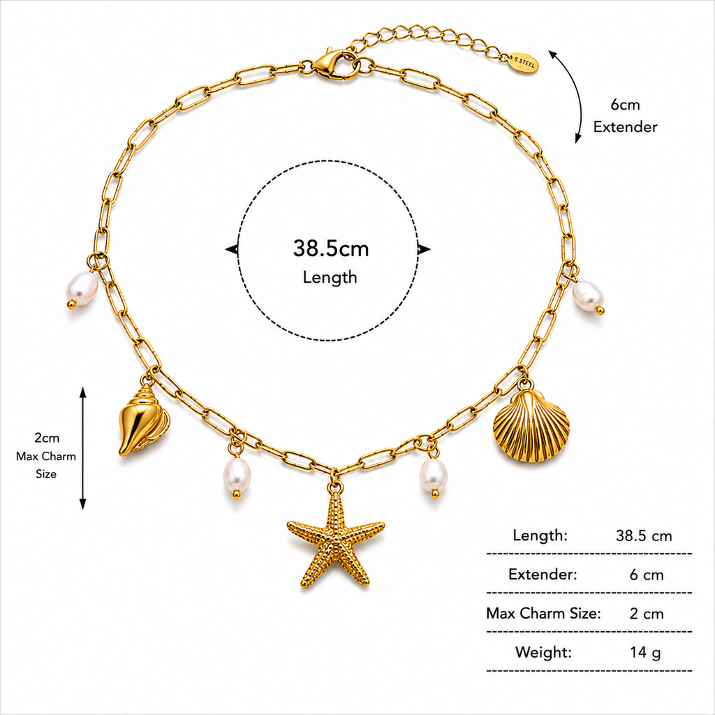 Starfish Charm Necklace