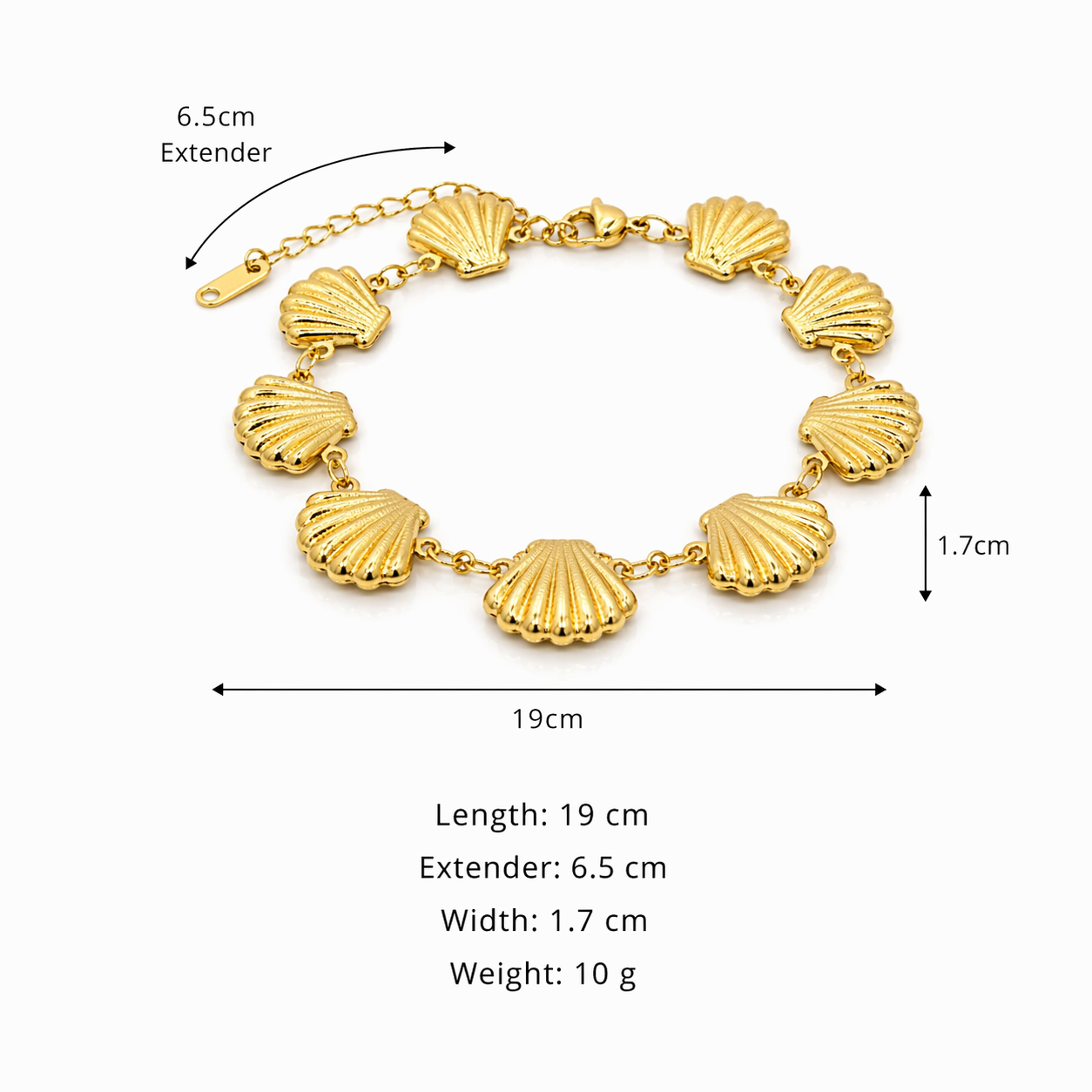 Everyday Shell Adjustable Bracelet