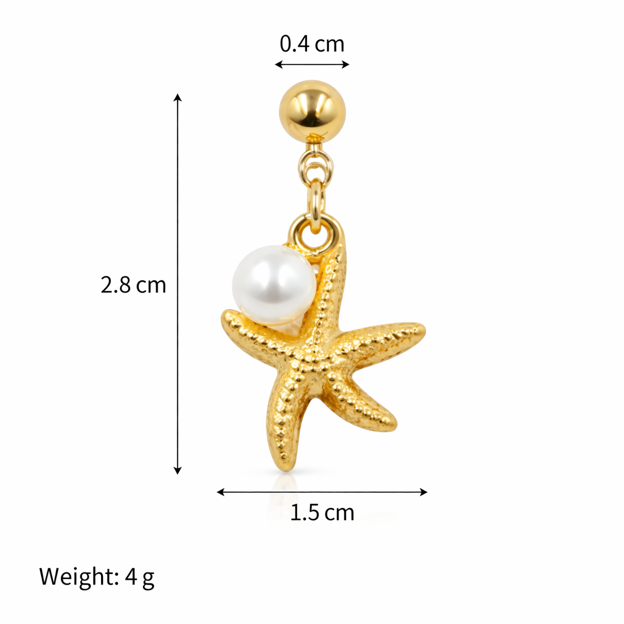 Golden Tide Drop Earrings