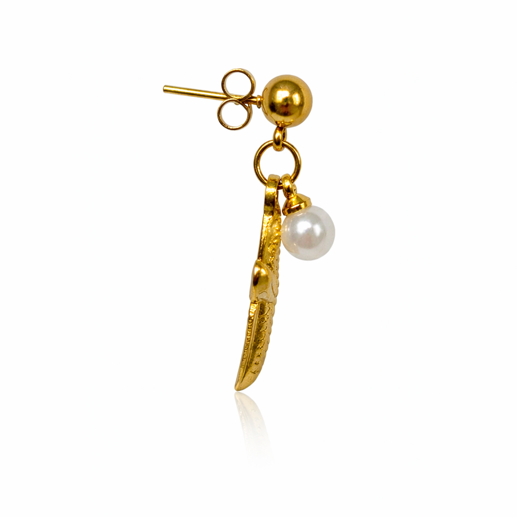Golden Tide Drop Earrings