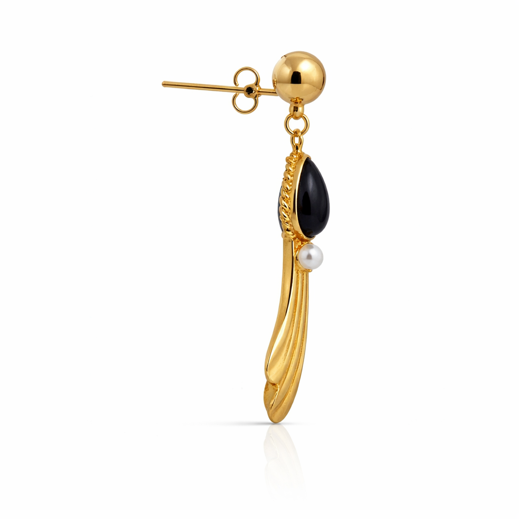 Noir Soleil Statement Earrings