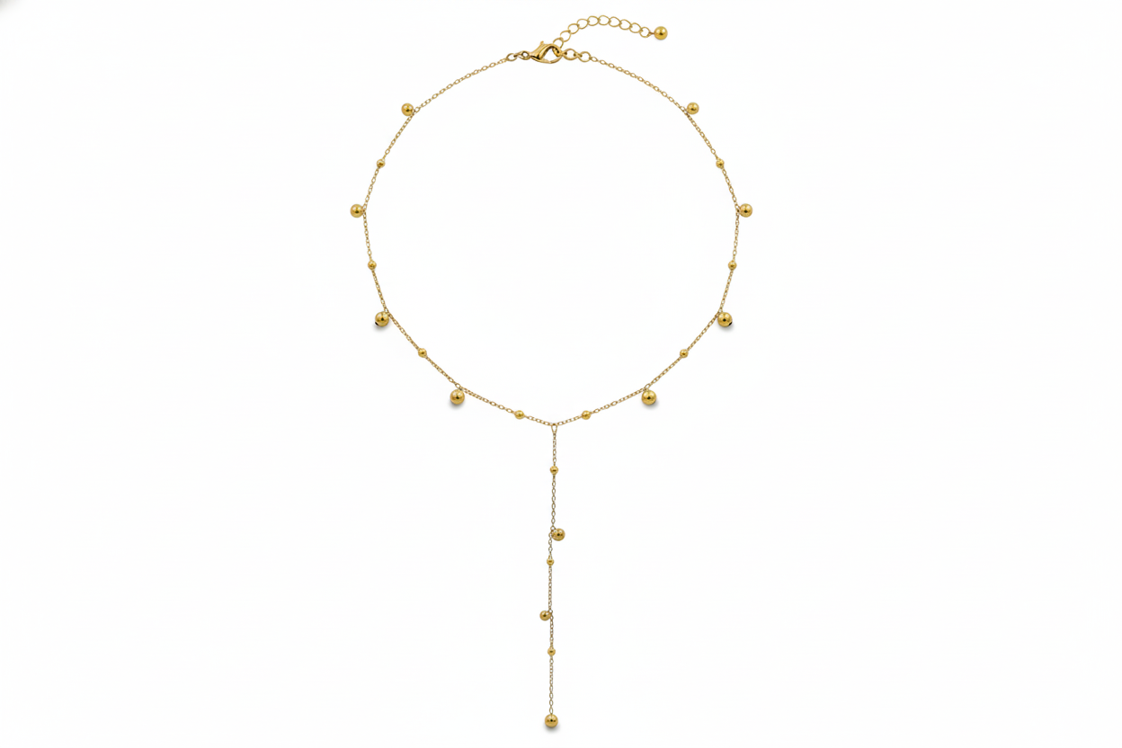 Beaded Drop Pendant Necklace