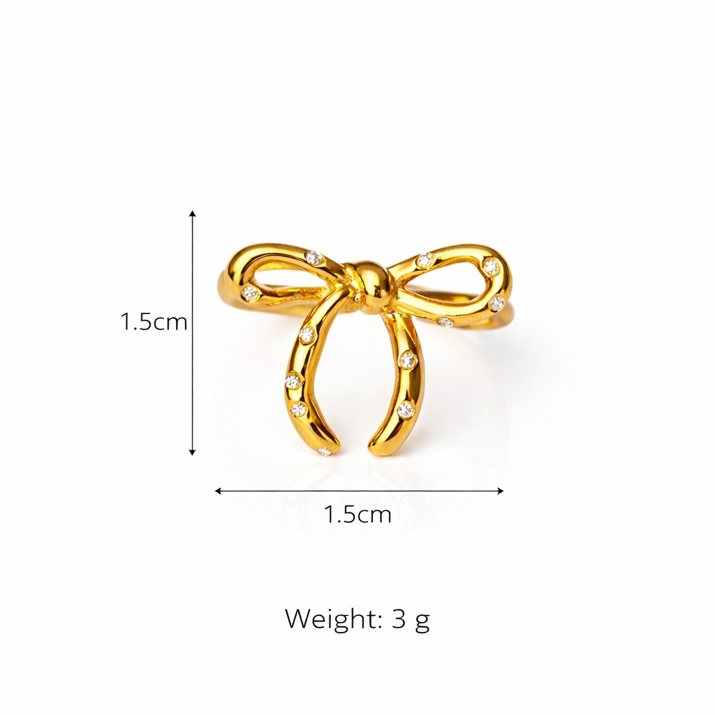 Celeste Bow Adjustable Ring