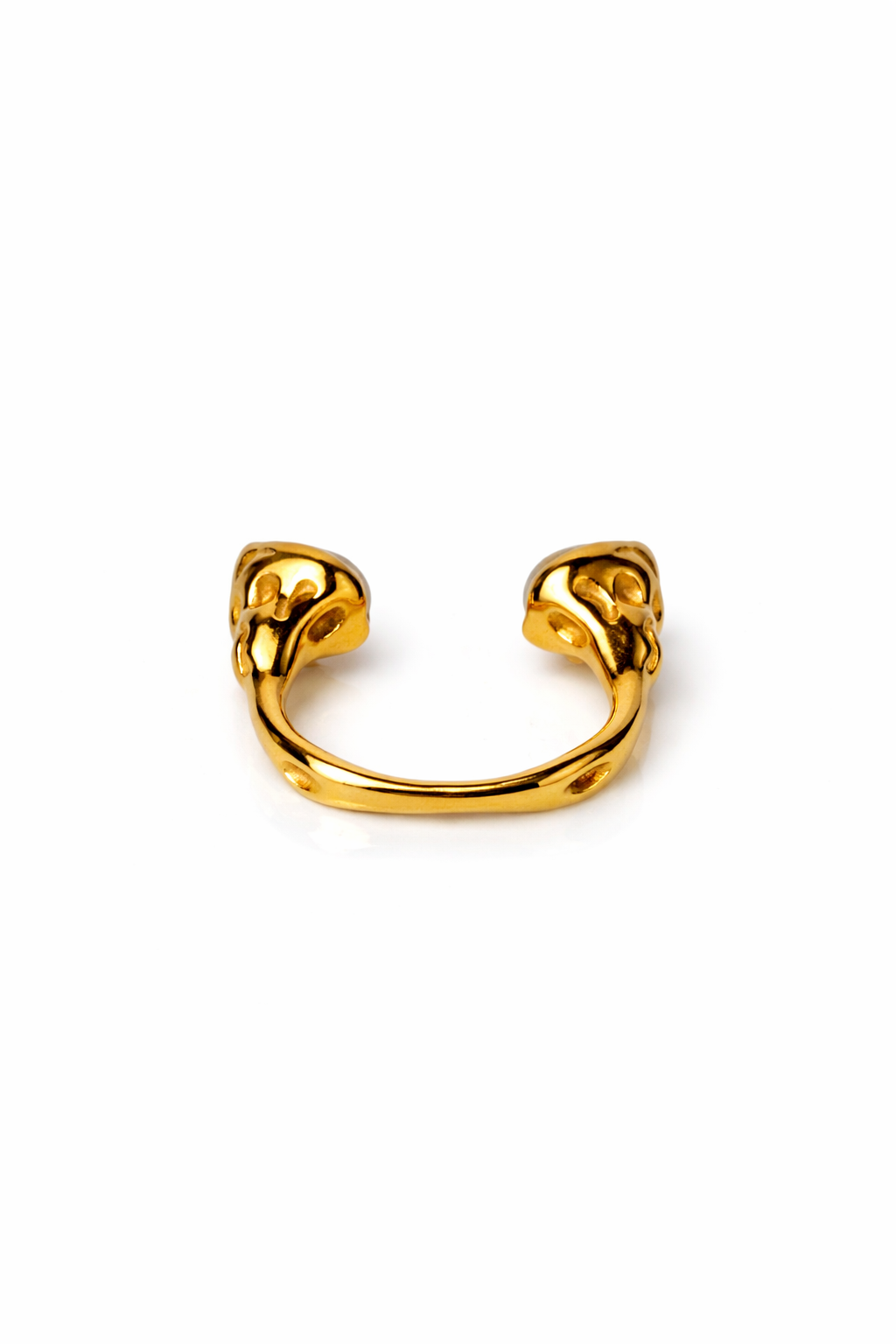 Double Pearl Adjustable Ring