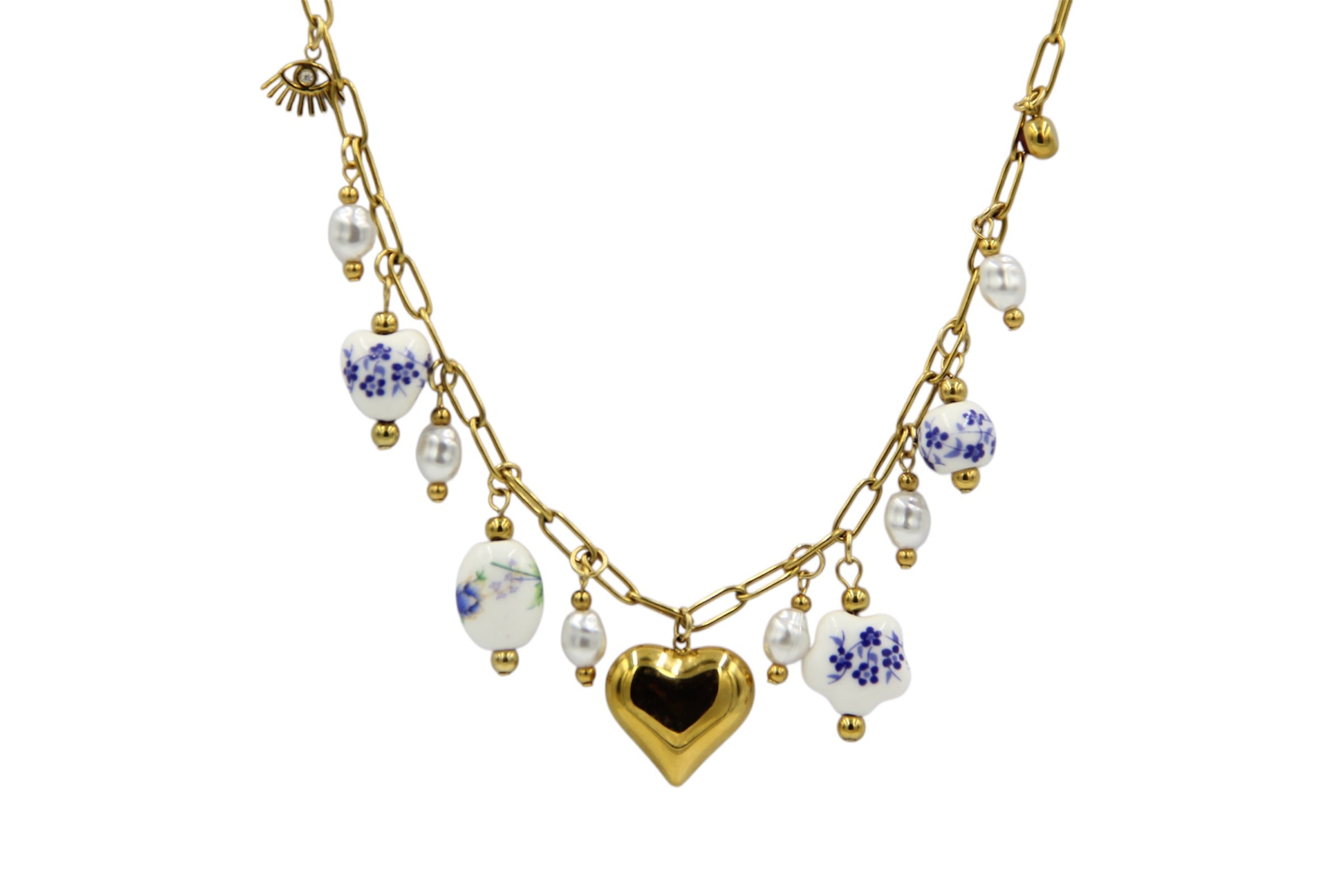 Amore Charm Statement Necklace