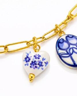 Azure Charm Link Necklace