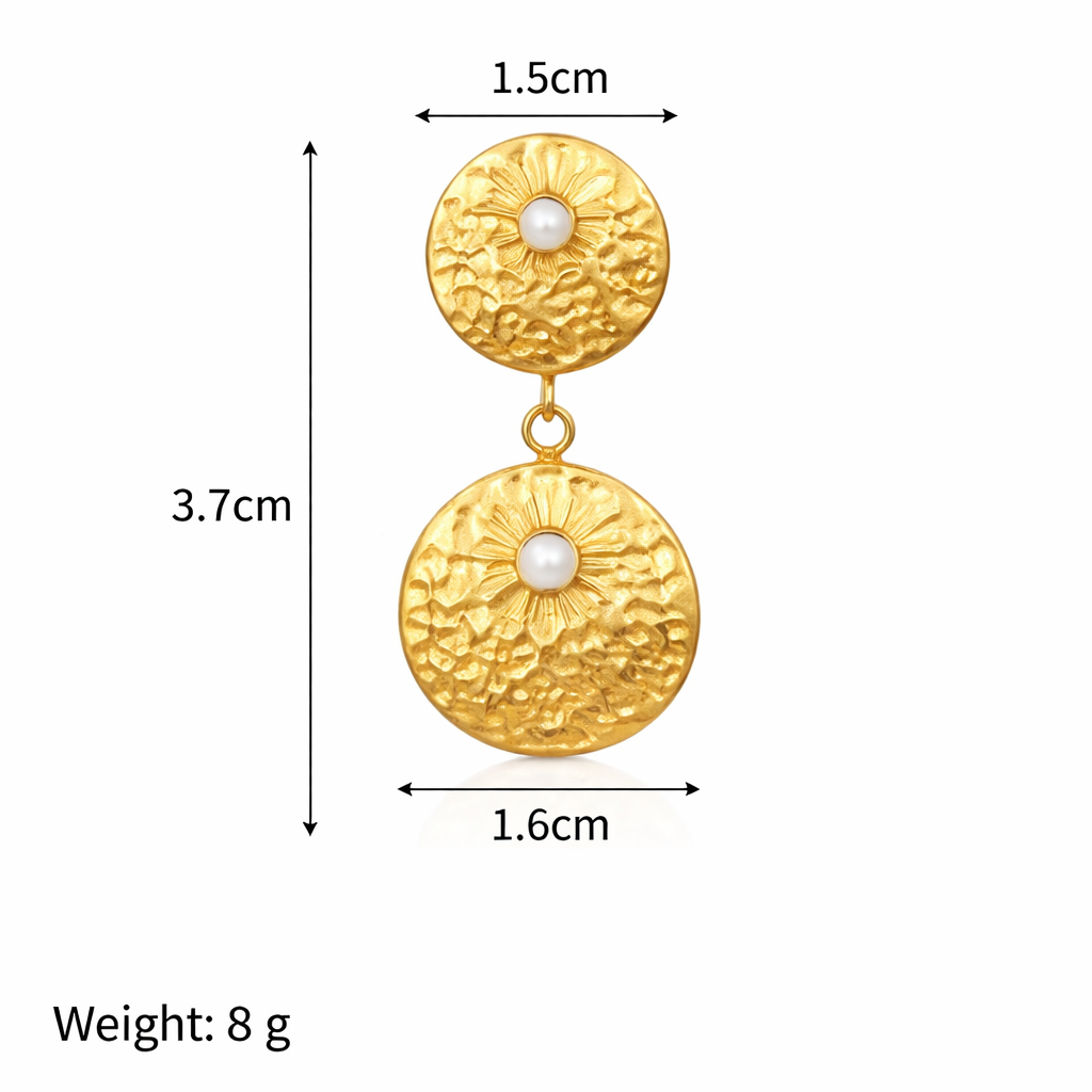 Sun & Bloom Drop Earrings