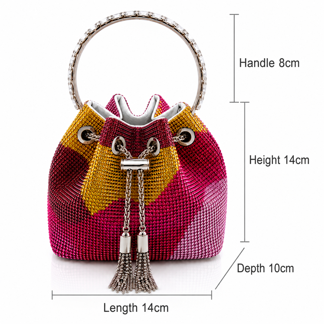 Sunkis Aurora Crystal Statement Handbag
