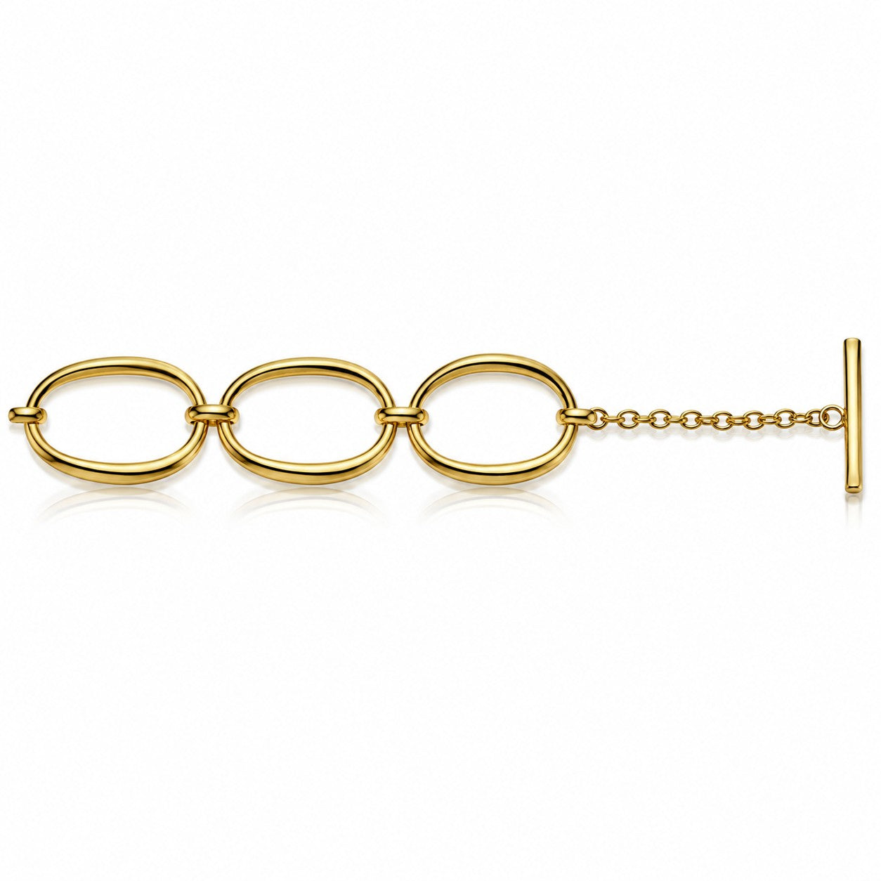 Sunkis Avora Statement Gold Link Bracelet Hypoallergenic