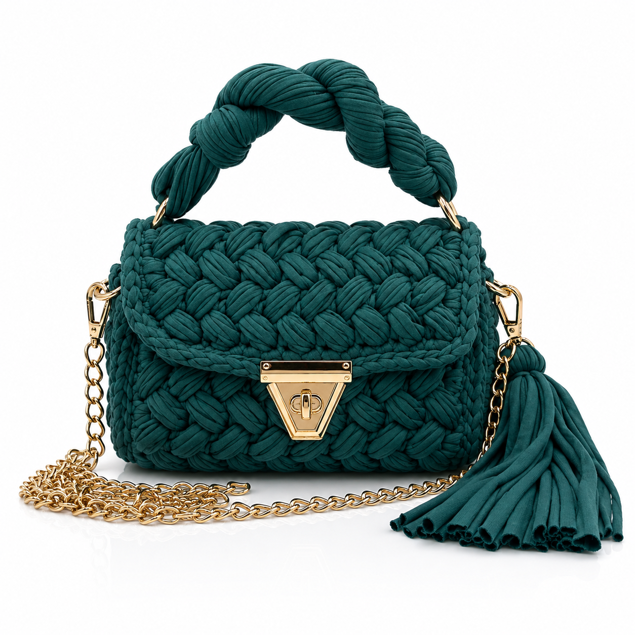 Sunkis Fiesta Handmade Crochet Crossbody Bag