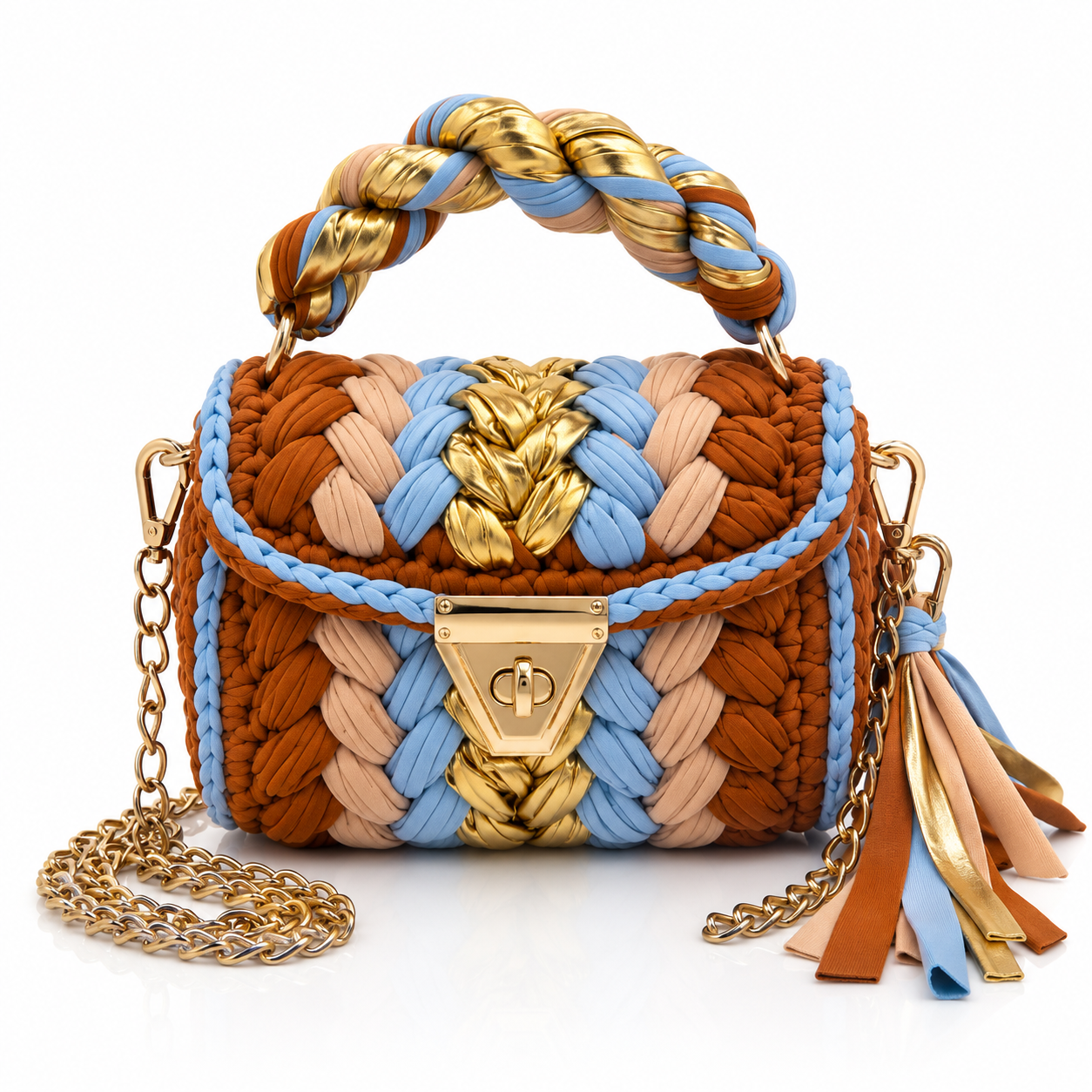 Sunkis Poppy Handmade Crochet Crossbody Bag