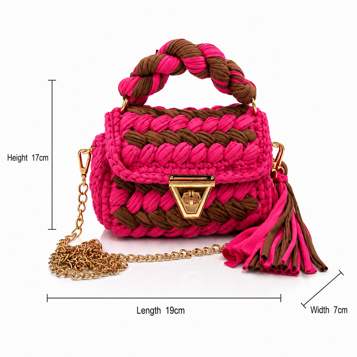 Sunkis Rola Handmade Crochet Crossbody Bag