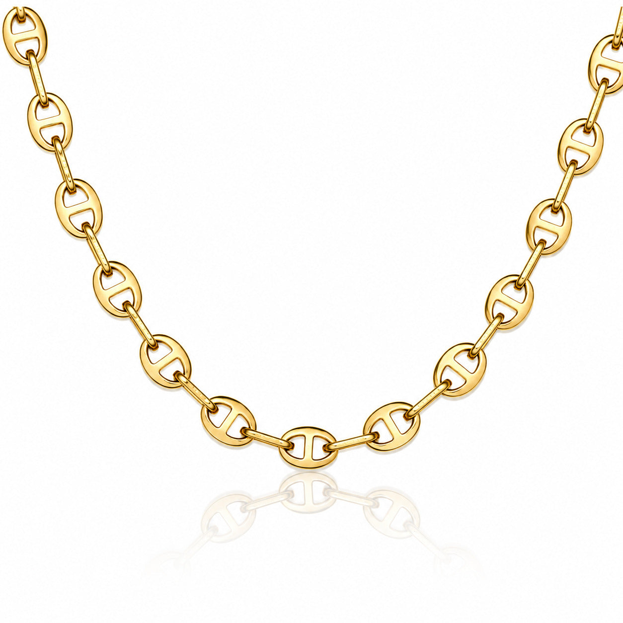 Sunkis Sicilia Gold Link Chain Necklace Waterproof