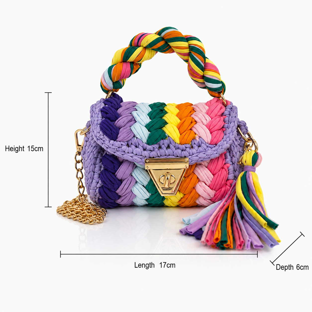 Sunkis Tulum Handmade Crochet Crossbody Bag