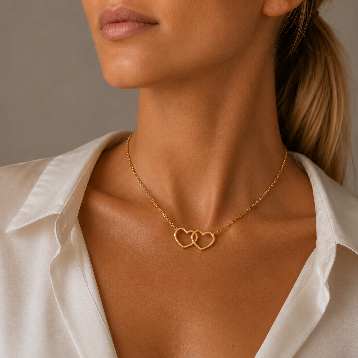 Sunkis Amore Gold Layering Necklace Waterproof