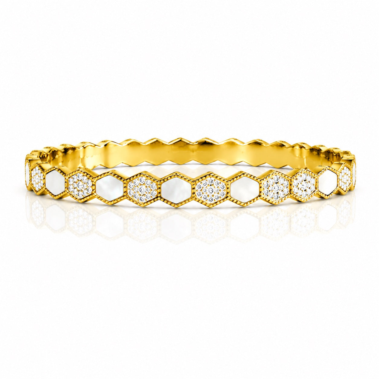 Sunkis Belize Gold Stacking Bangle Waterproof