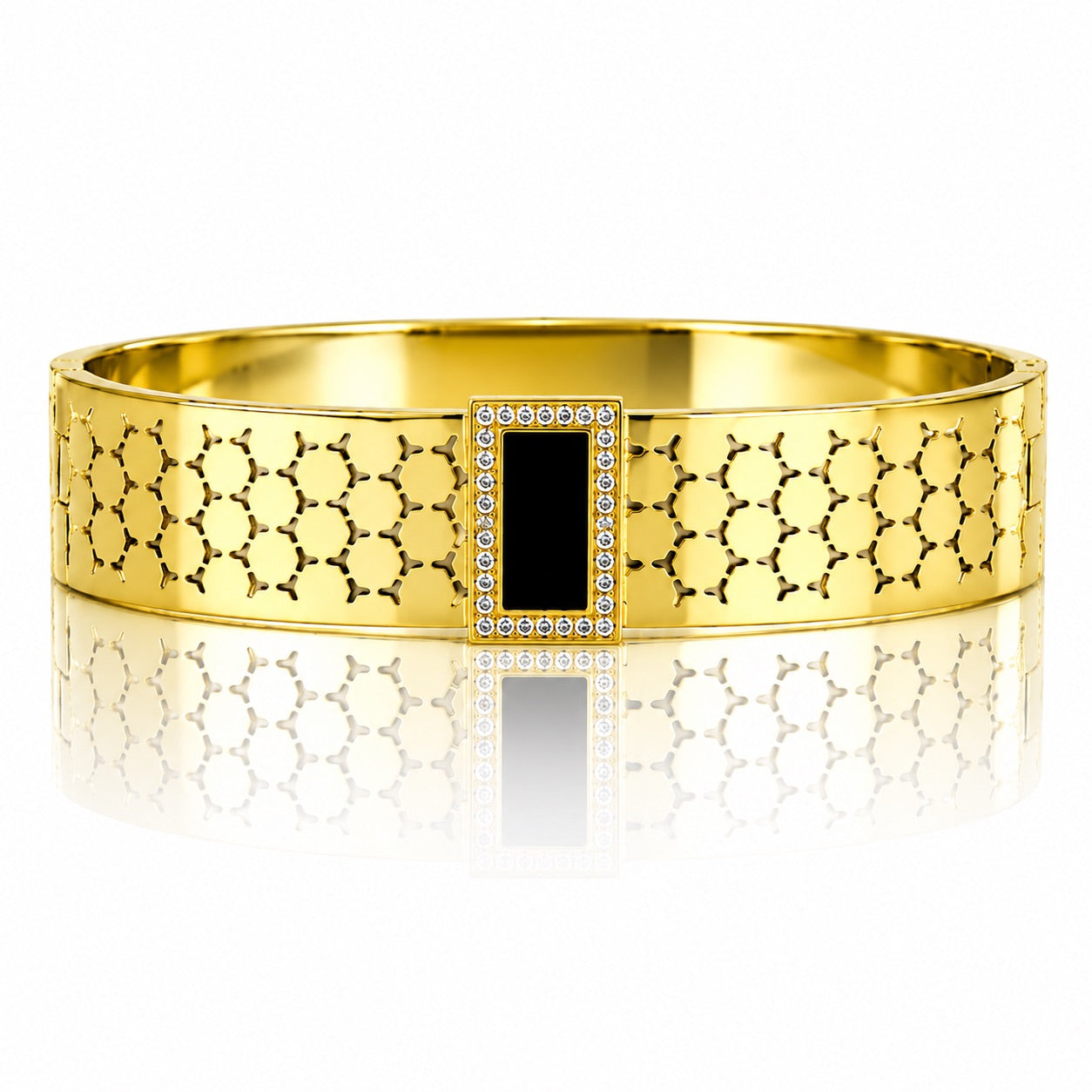 Sunkis Bellara Gold Statement Bangle Waterproof