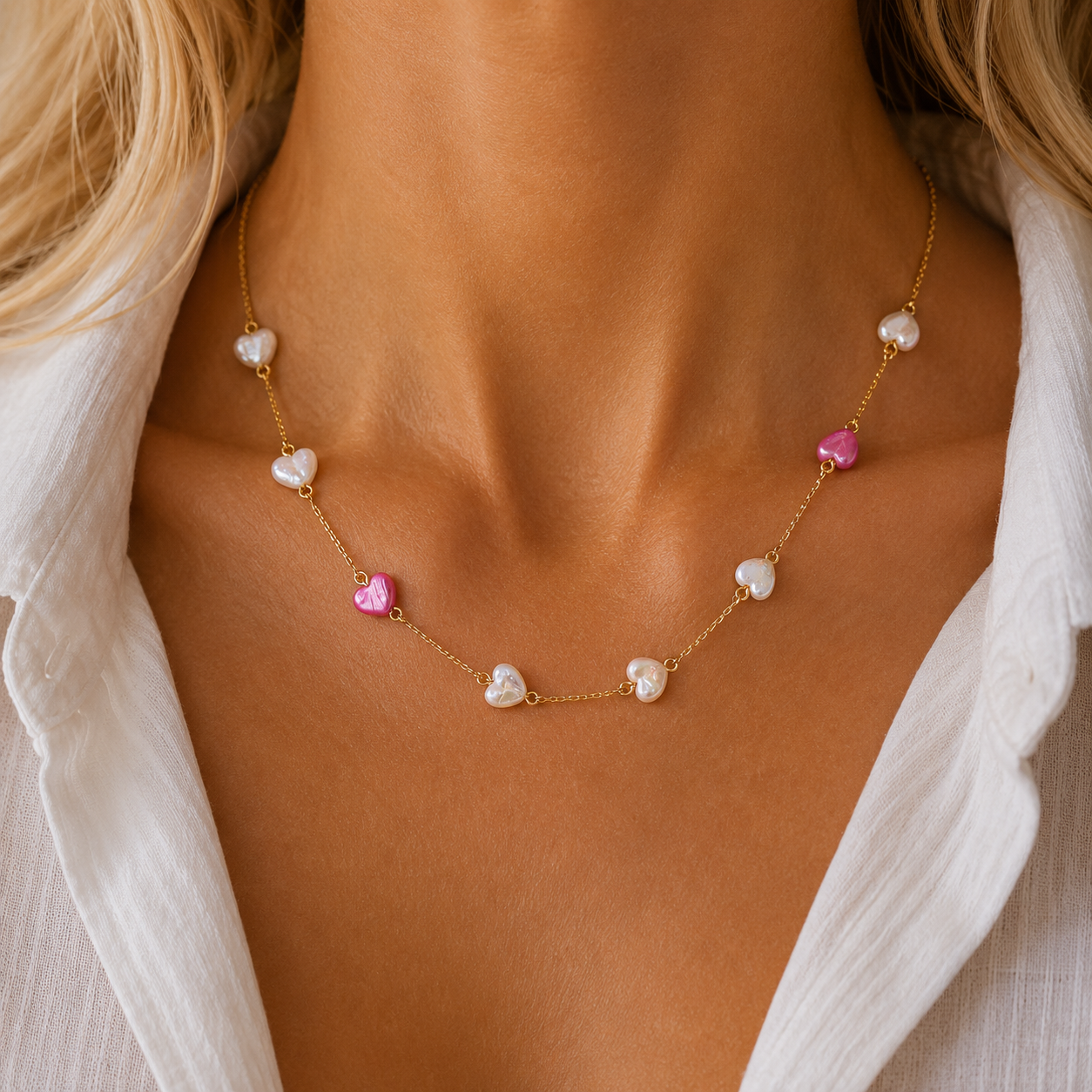 Sunkis Capri Gold Layering Necklace Waterproof