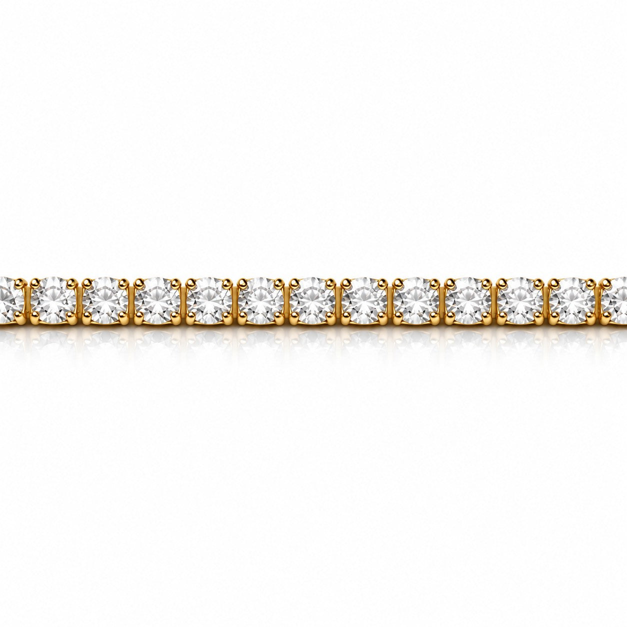 Sunkis Classic Gold Tennis Bracelet Hypoallergenic