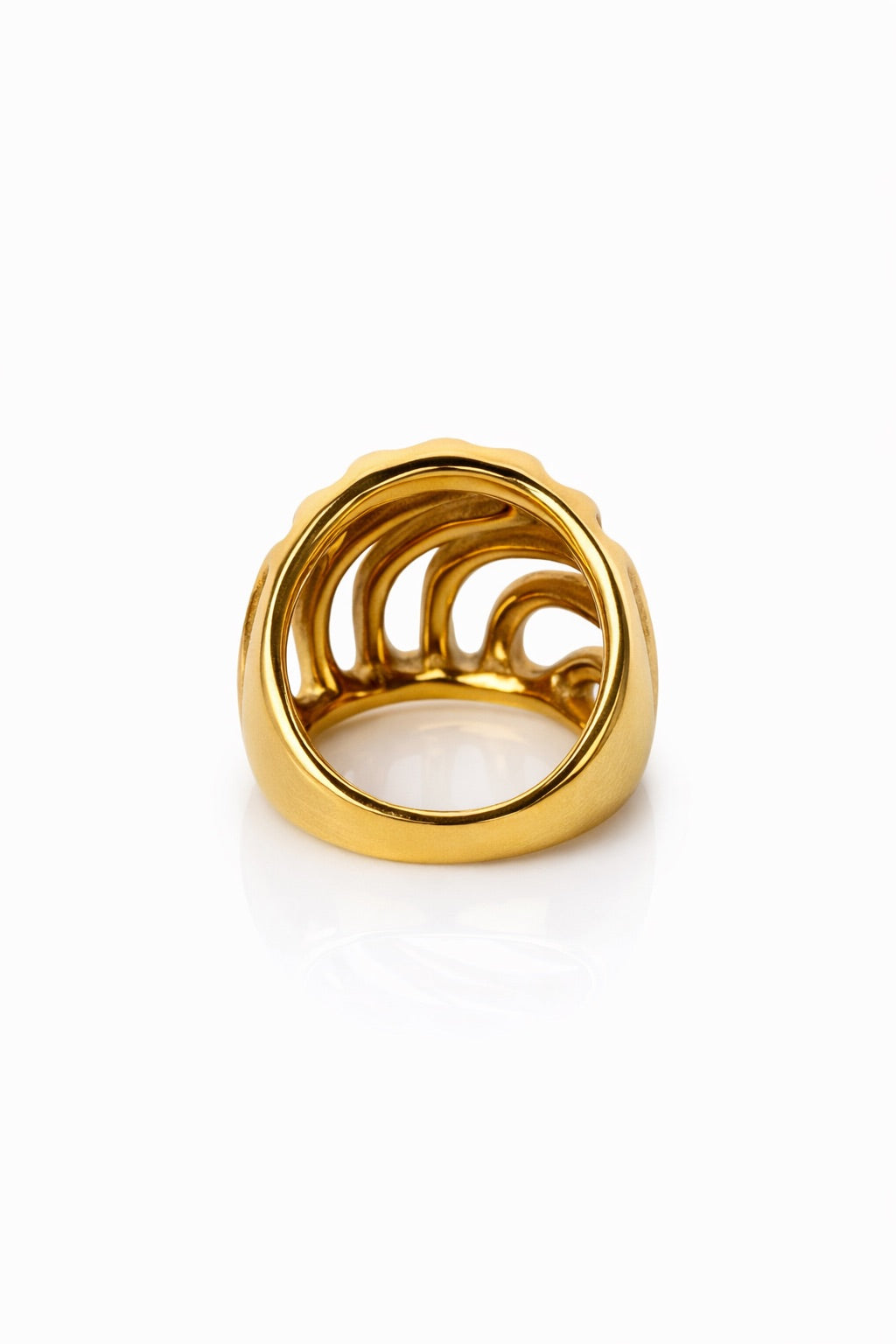 Sunkis Elafonisi Bold Gold Ring Waterproof