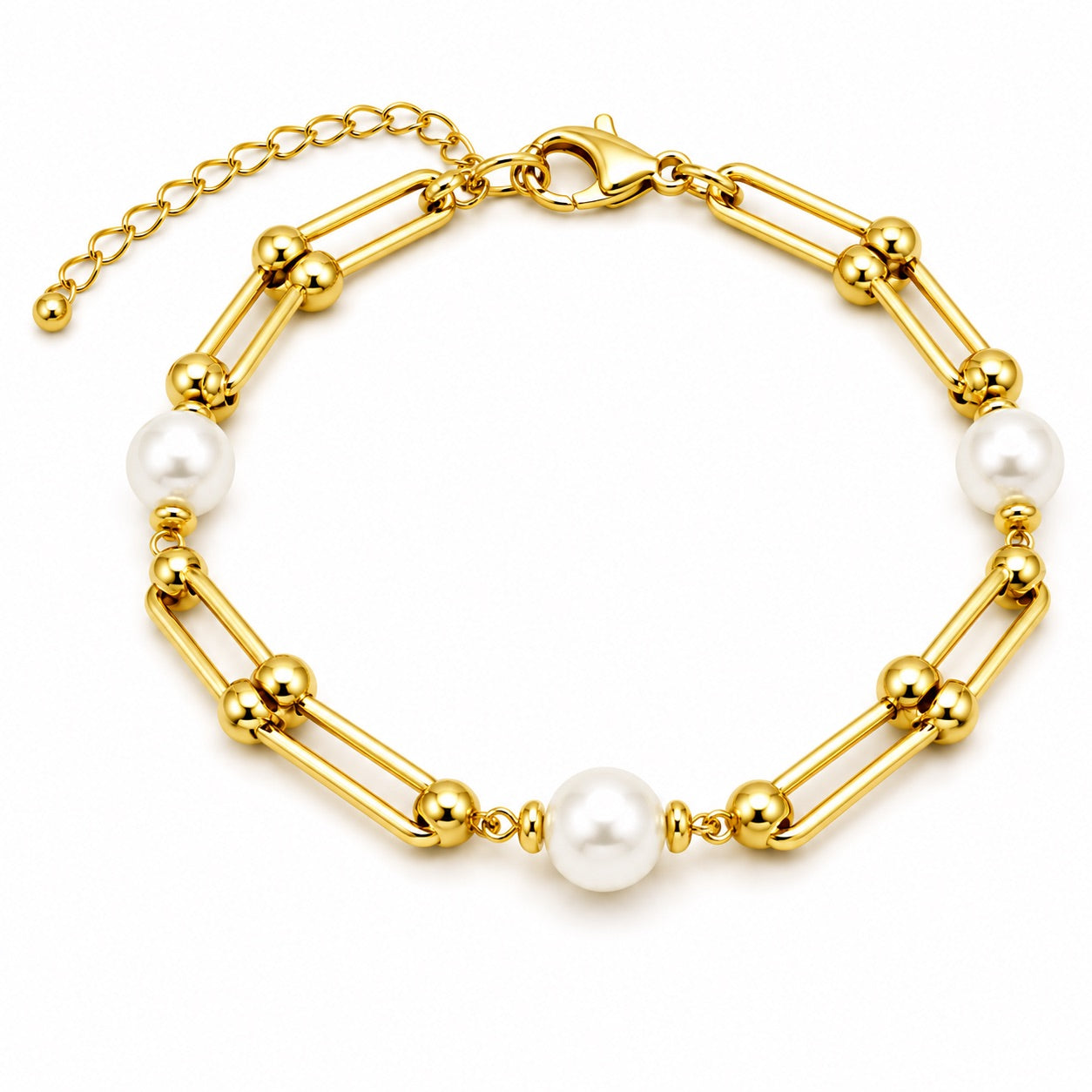 Sunkis Elara Gold Pearl Bracelet Hypoallergenic