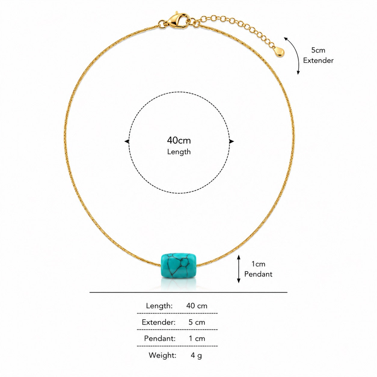 Sunkis Evie Gold Minimal Layering Necklace Waterproof
